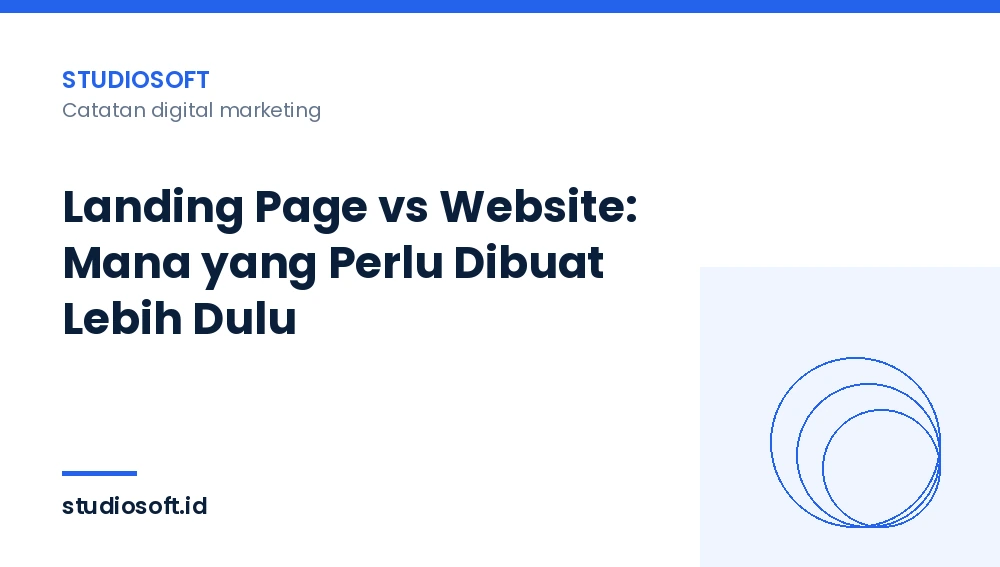 Landing Page vs Website: Mana yang Perlu Dibuat Lebih Dulu