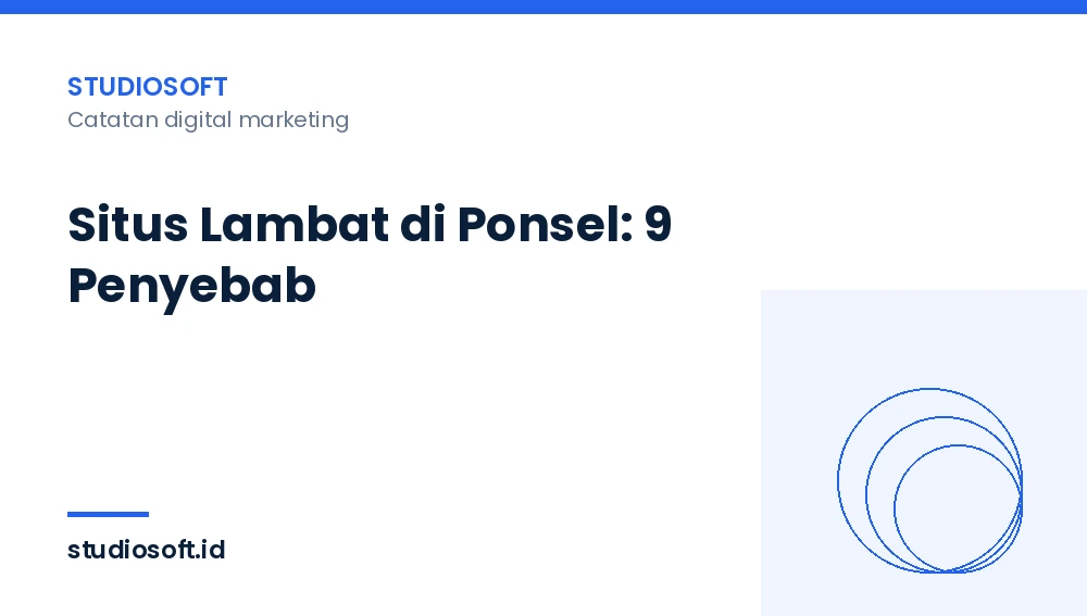Situs lambat di ponsel
